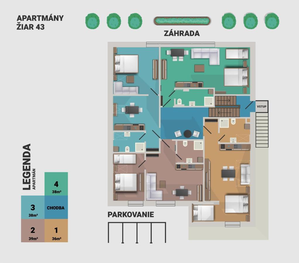 Ziar Apartmany 43 ภายนอก รูปภาพ